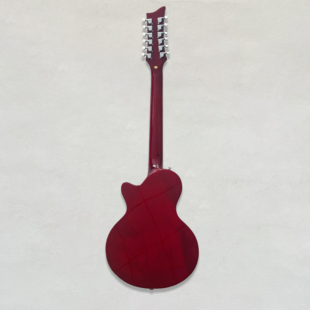 LP 12 String Electric Guitar Kit Flame Maple Top