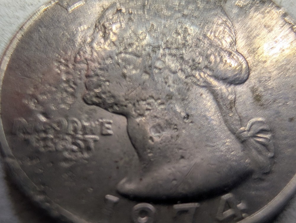 Major Machine Error On A 1974 Quarter