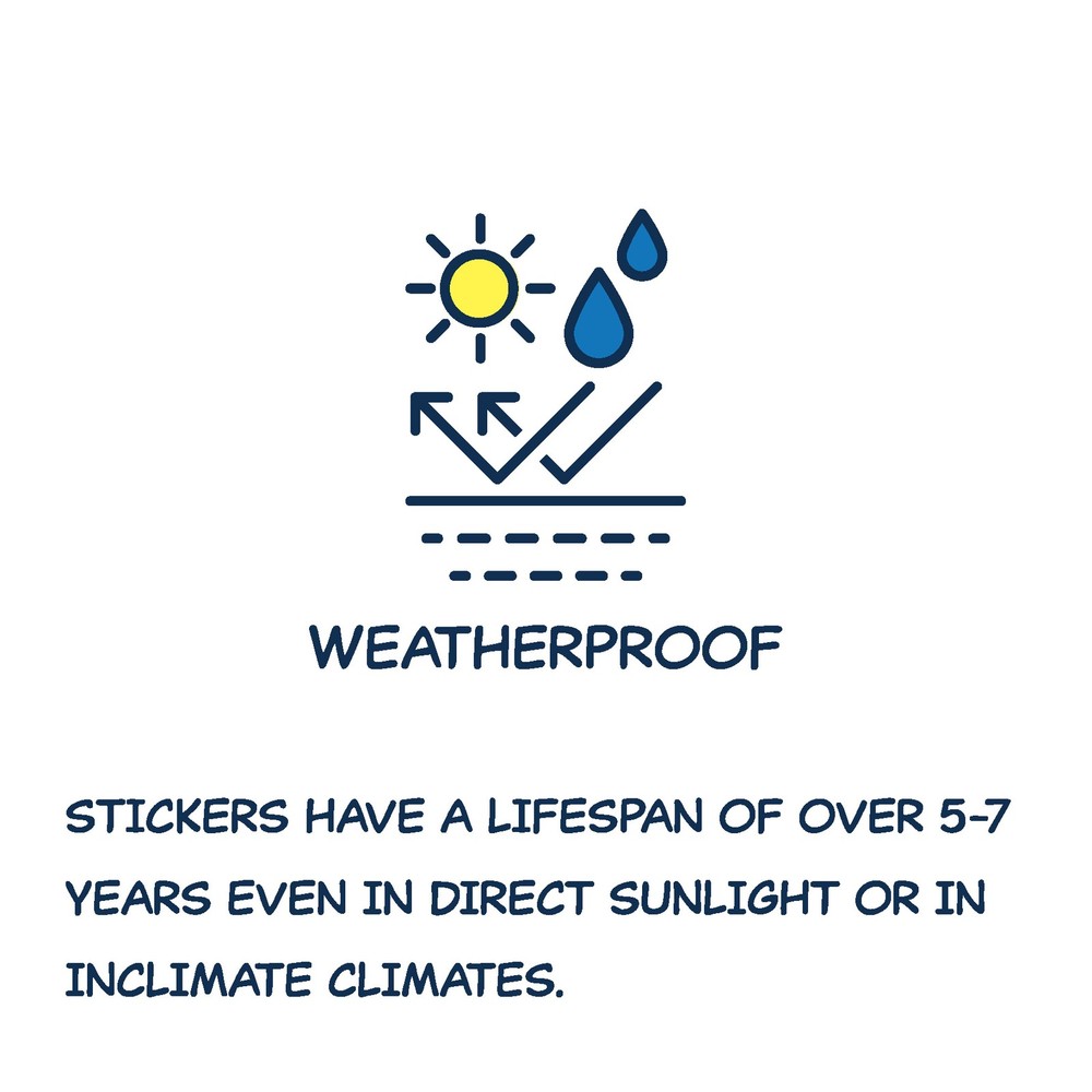 Thin Italian Flag Stripe Sticker Decal