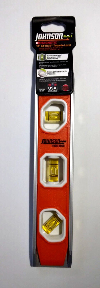 Johnson Level 10" Magnetic Big J Torpedo Level