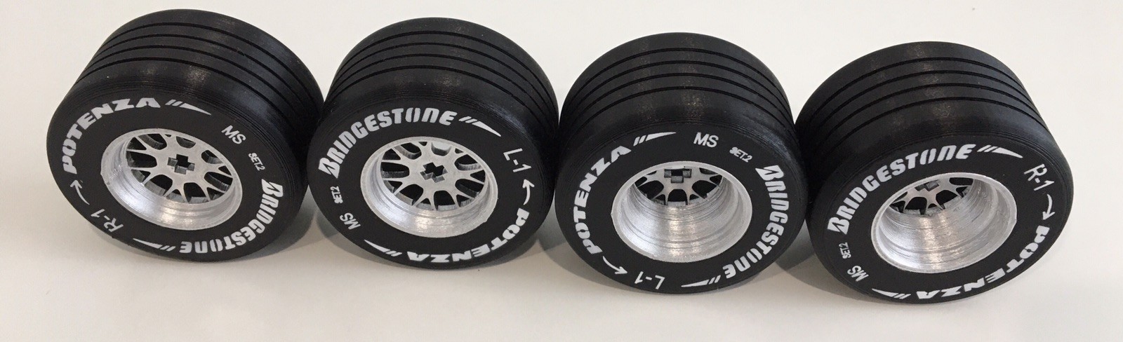 Replacement Lego Icons Ferrari F2004 Michael Schumacher Bridgestone Wheels