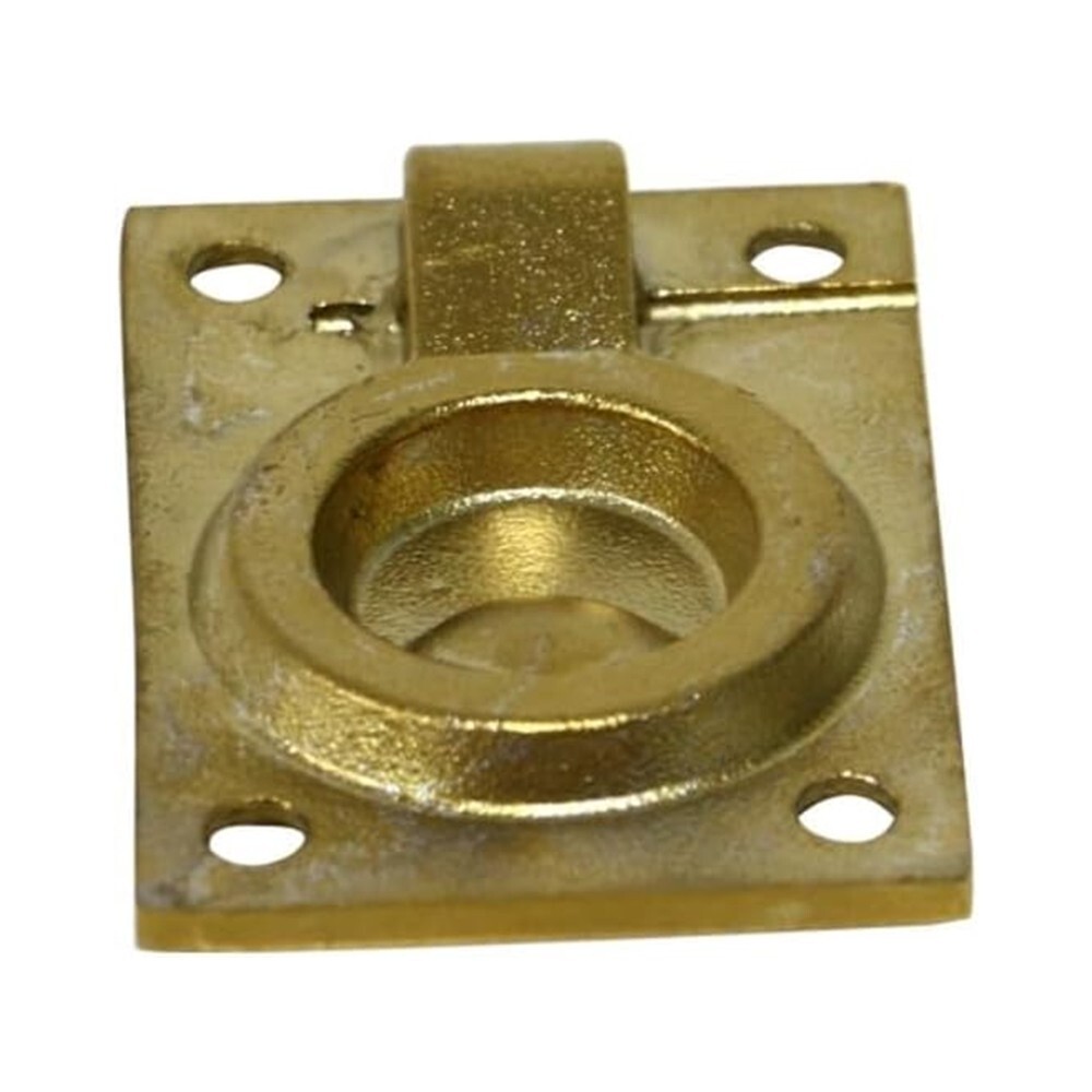 Alastin Brass Plating Boat Hatch Pull Handle 62mm*45mm Flush Ring Lift Handle