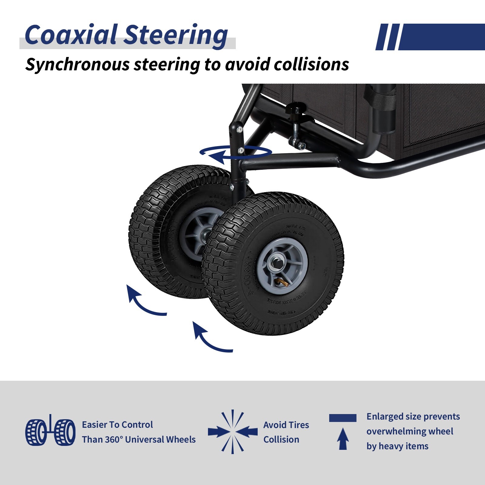 Collapsible Fishing Cart for Sand Beach Wagon Heavy Duty Garden Cart