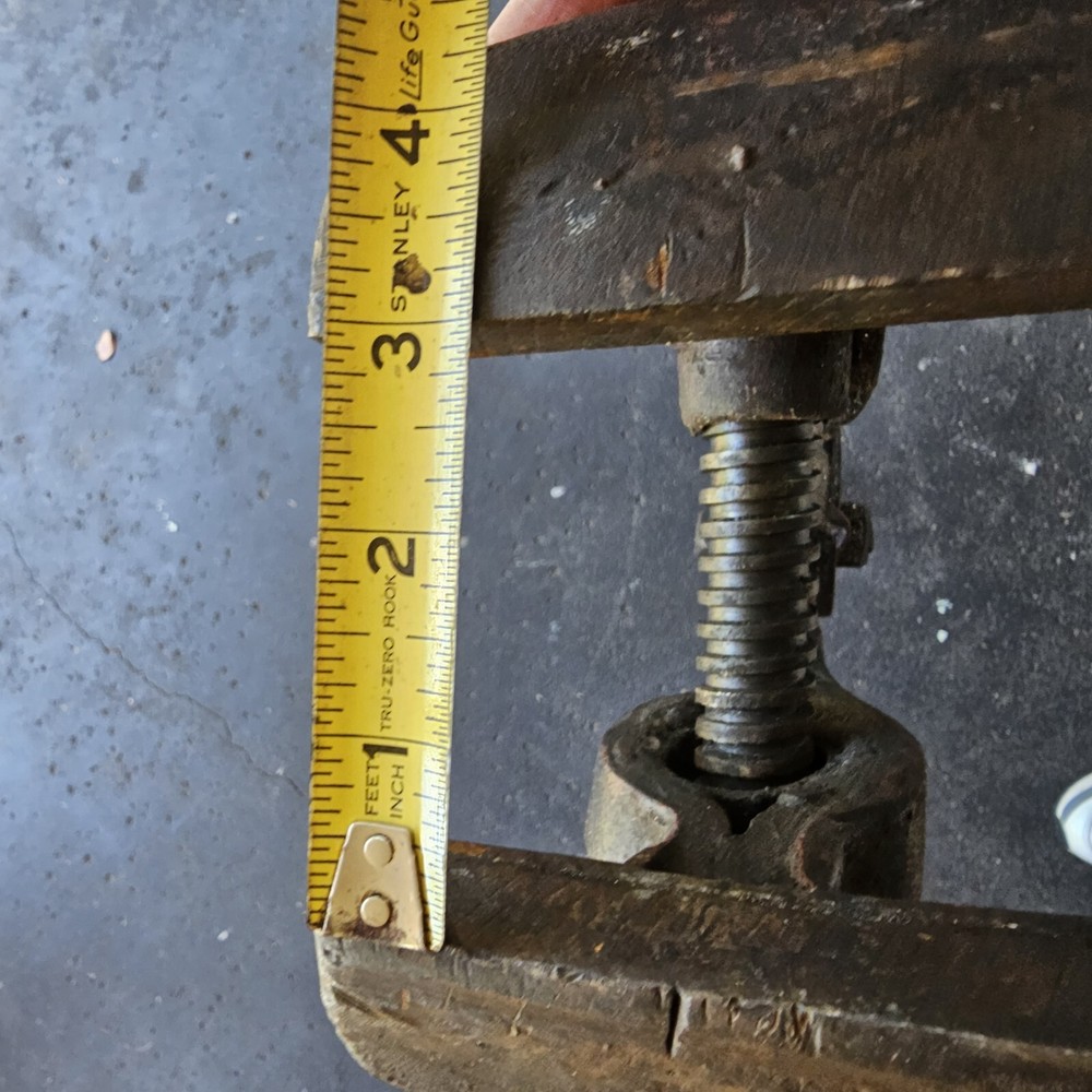 Antique Blacksmith Post Leg Vise