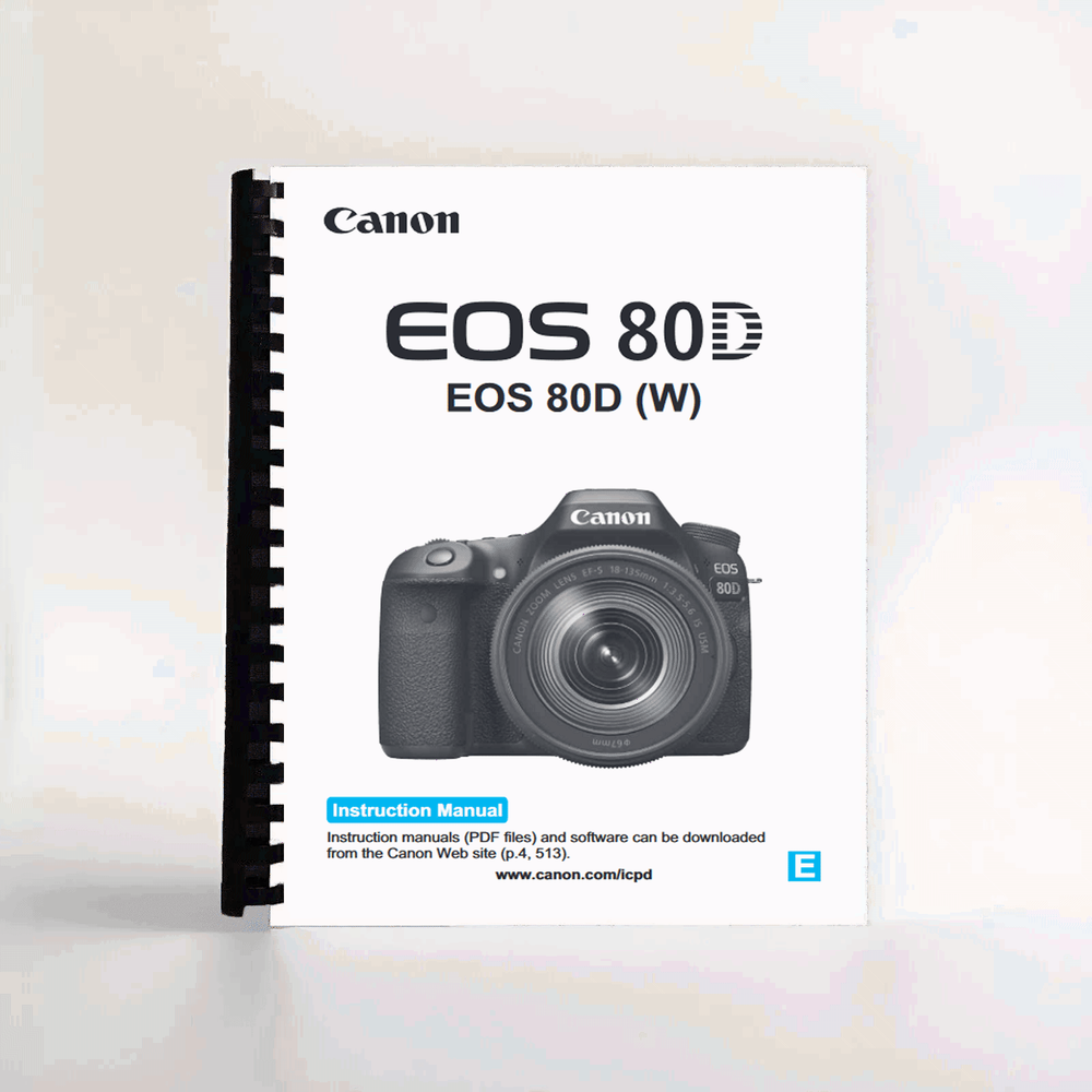 Instruction Manual for Canon EOS 80D
