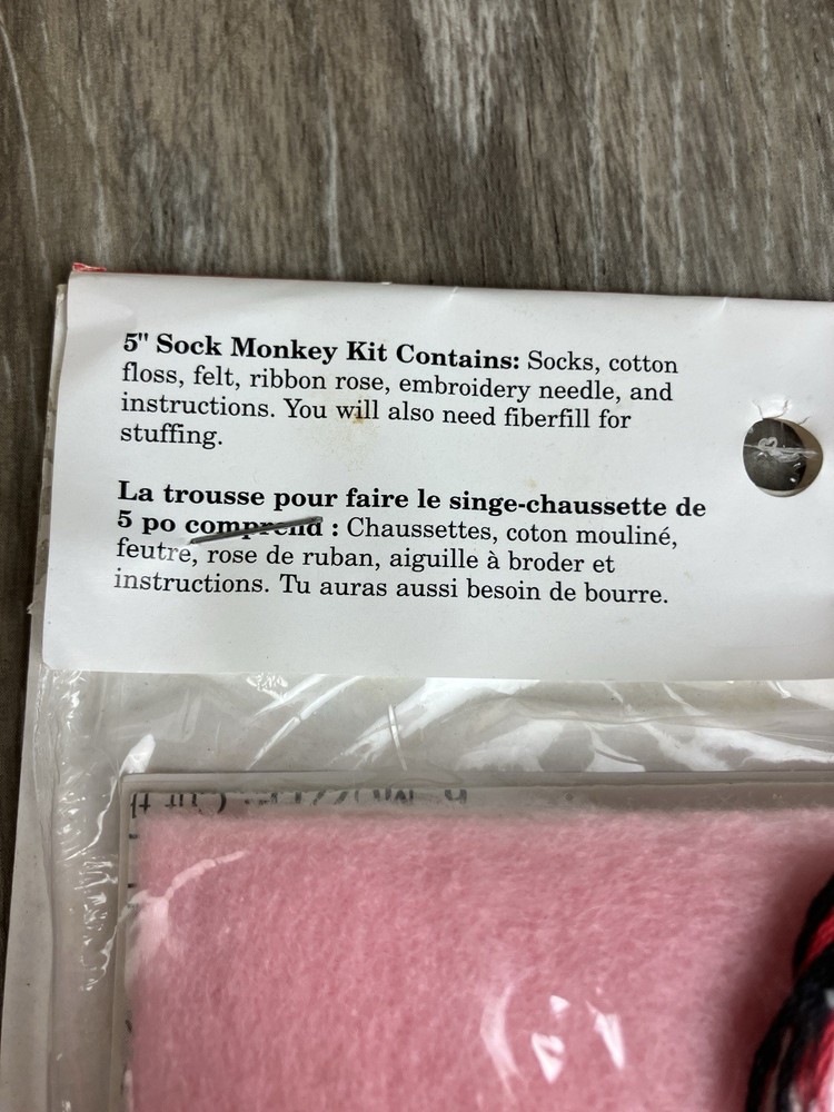 Mini Twirl Mini Sock Monkey Craft Kit Leisure Arts