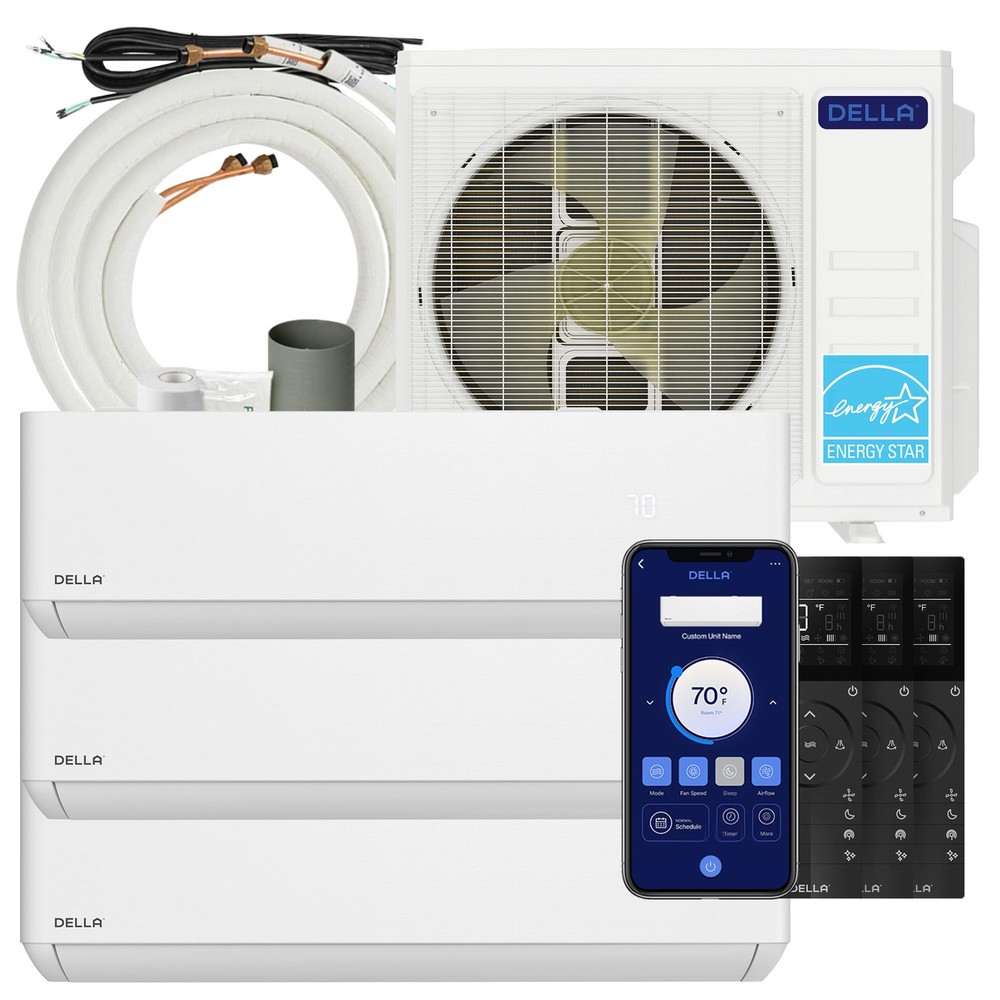 27K BTU ODU 3 Zone 9K 9K 12K BTU Multi Zone Mini Split AC