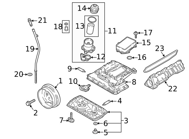 Genuine Audi Level Sensor 06M-907-637-A