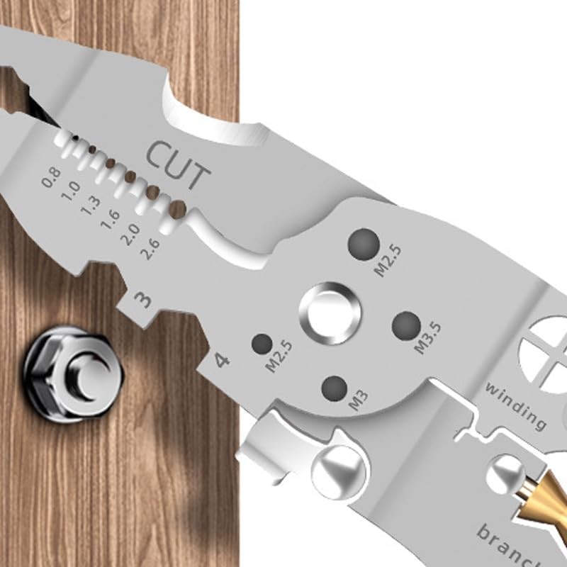 18 IN 1 Foldable Wire Stripper Tester​​ Multi-Function Plier with Voltage Tester