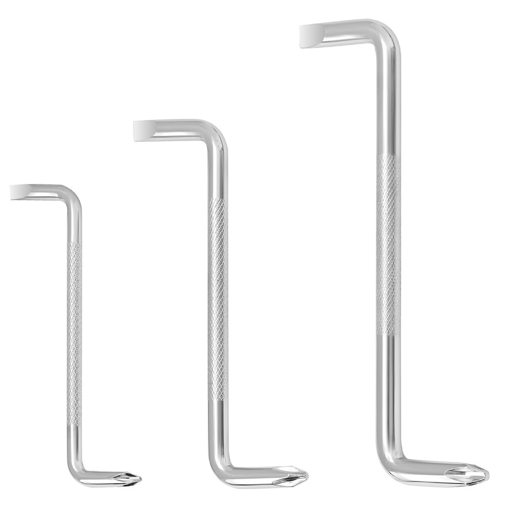 3 Pcs Offset Screwdriver Set Right Angle Phillips Screw Driver, Flat Head