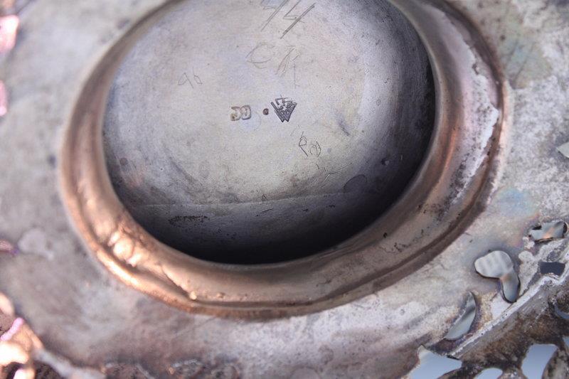 Eastern European silver Repousse Dish.