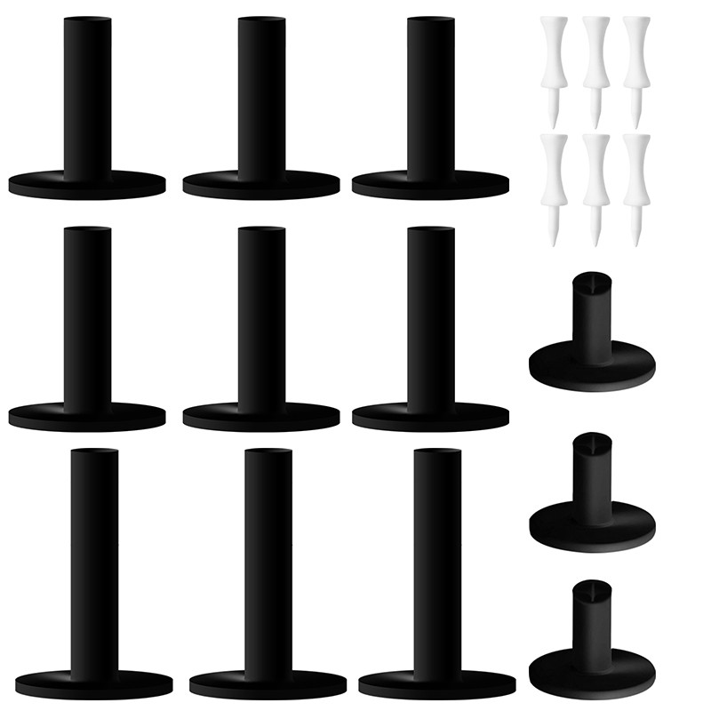 Rubber Golf Tees for Mats Plastic Tee Holder for Simulator and Driving Range