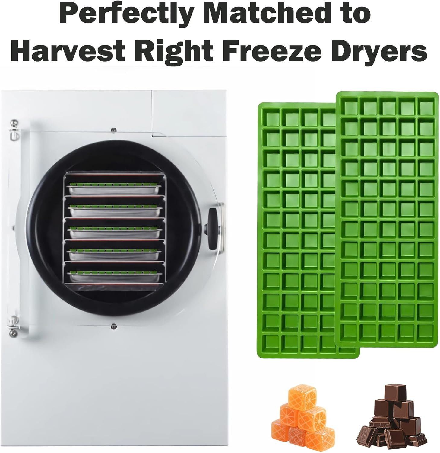 Silicone Food Molds for Harvest Right Freeze Dryer - 5 Pcs BPA-Free Trays
