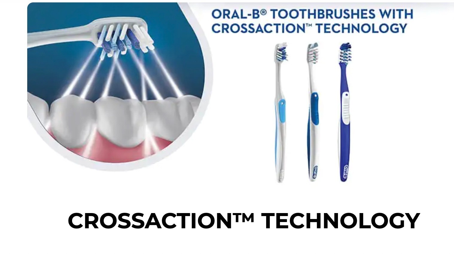 48 PACK: Oral-B CrossAction All-in-One Manual Toothbrush 35 Soft, Model 80828179