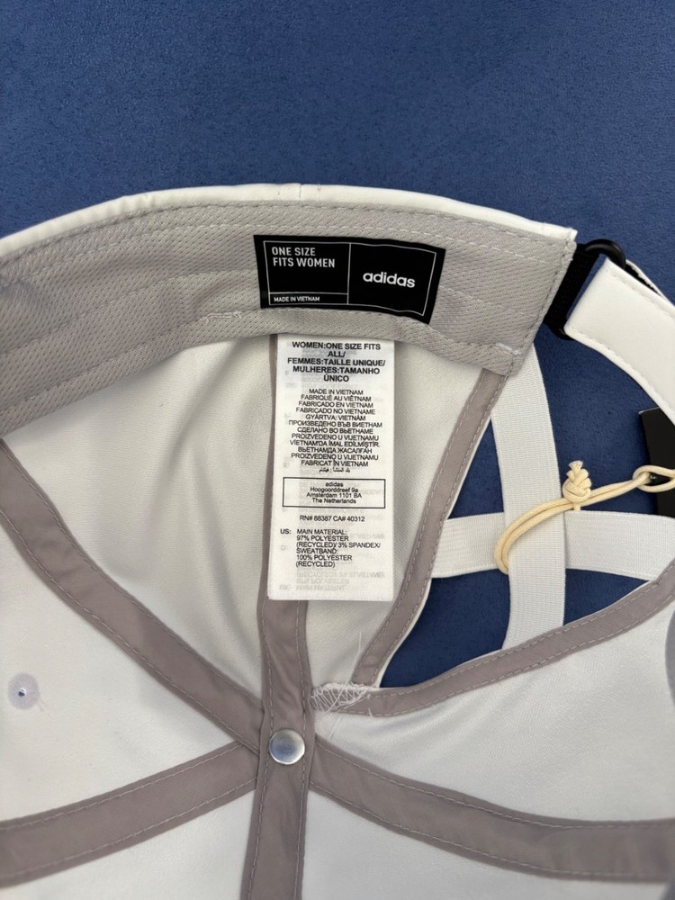 new Adidas "She Plays Golf" hat cap white