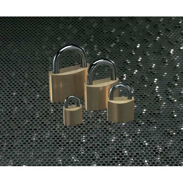 Master Lock 4120Wwg Padlock, Keyed Different, Standard Shackle, Rectangular