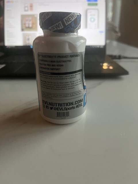 EVLution Nutrition Electrolyte Volumizing Hydration Tablets 60 Servings 10/25