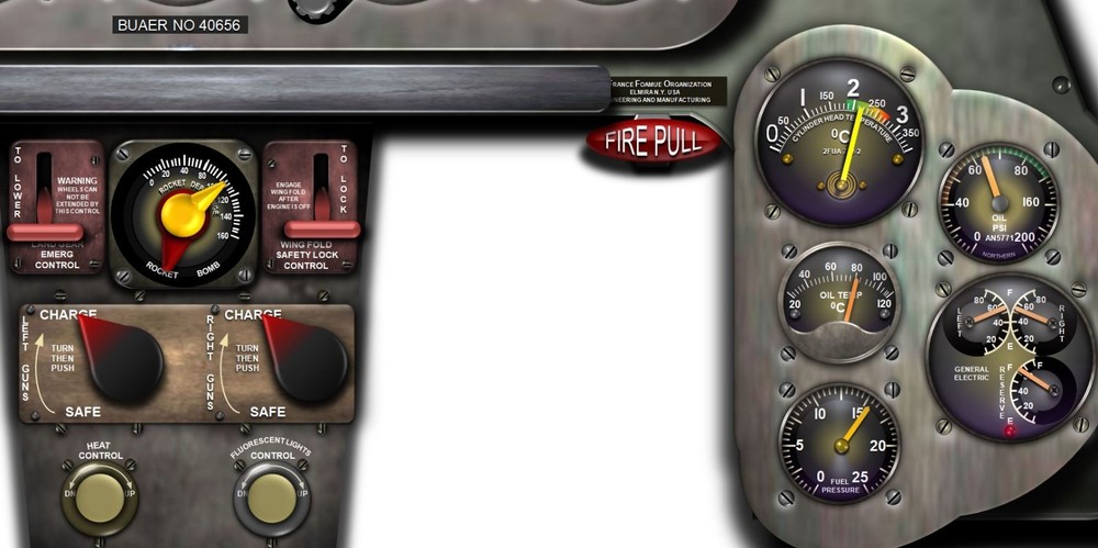 F6F HELLCAT COCKPIT instrument panel CDkit