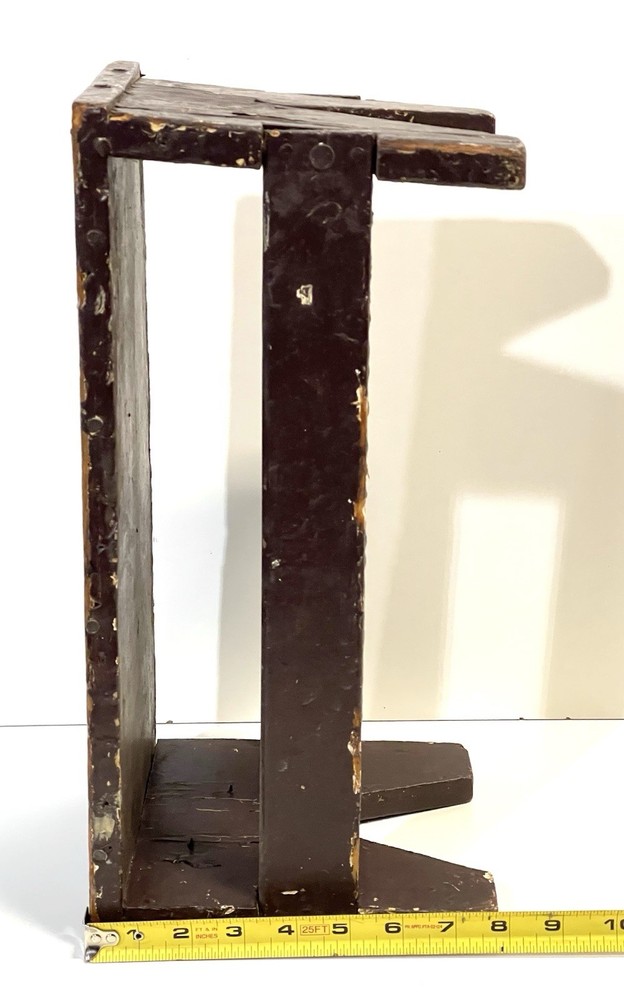 Antique Folk Art Primitive Wood Stool