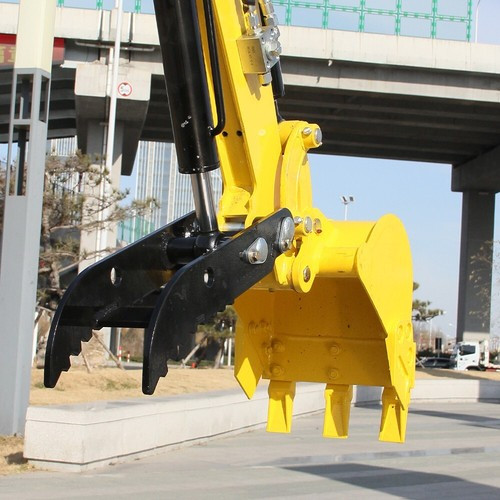 Hydraulic Thumb Clip Sets For 0.8-1.5T Mini Excavator Attachments with 2 hoses