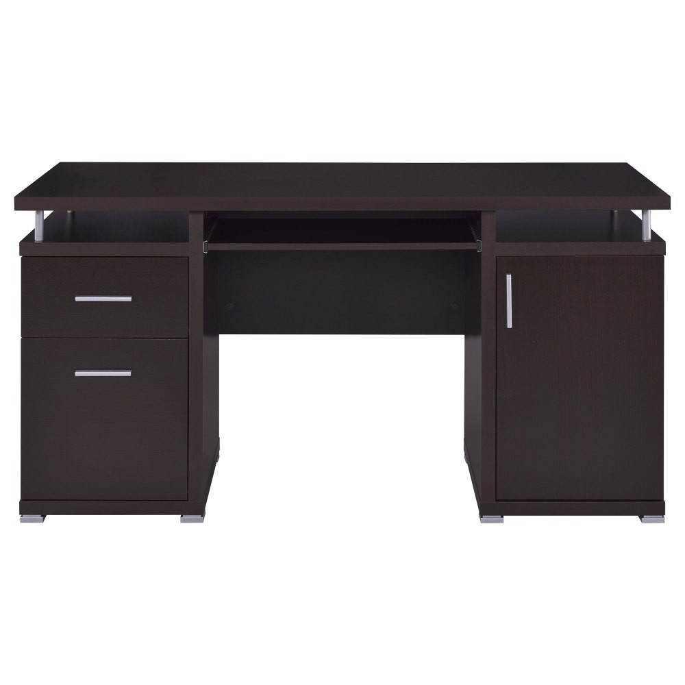 Classic Office Desk w/ 2 Drawers-Compact Computer Desk,Ample Storage & Workspace