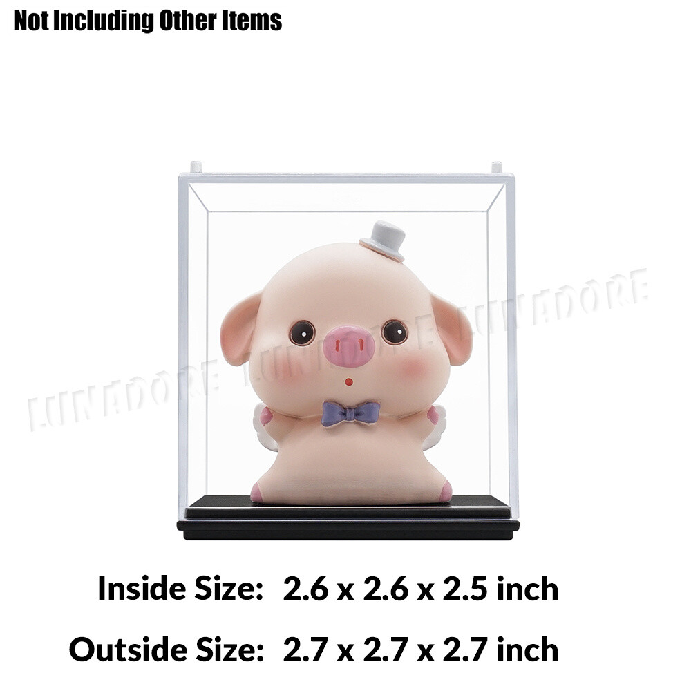 Small Acrylic Display Case Collectibles Box Dustproof 1/64 Diecast Action Figure