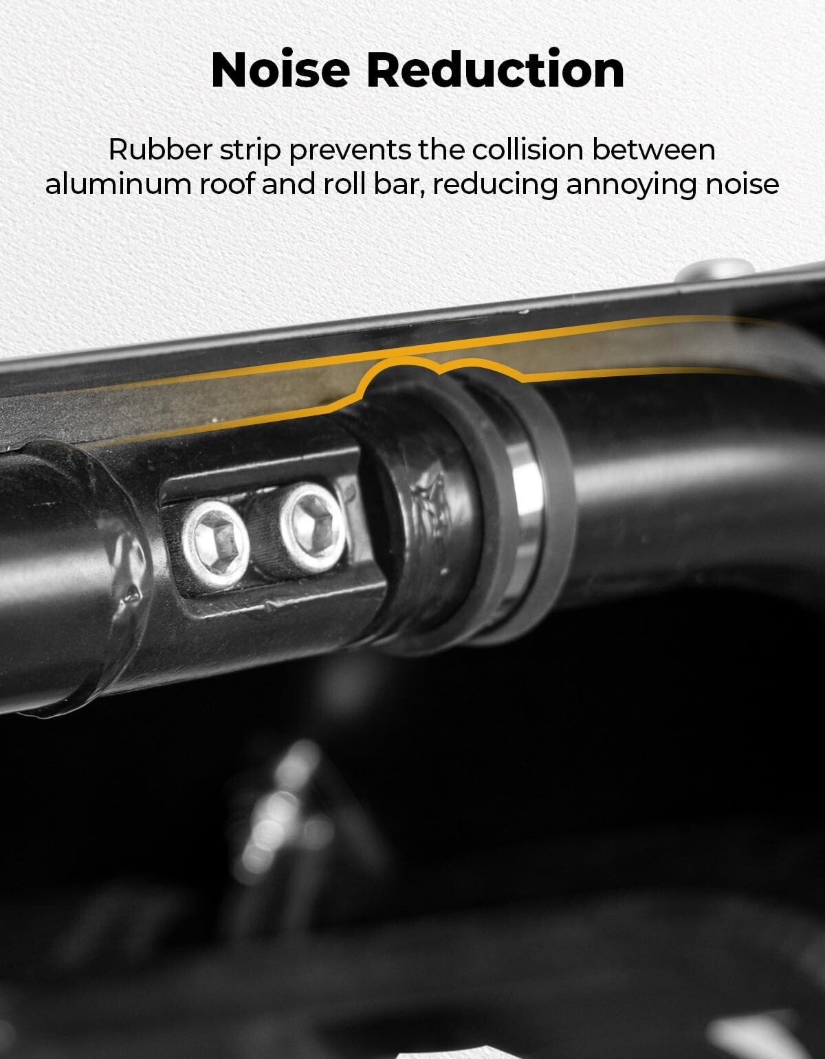 KEMIMOTO UTV Aluminum Roof W/Fixed Sunroof For Polaris RZR 200 2022-2025 2889739