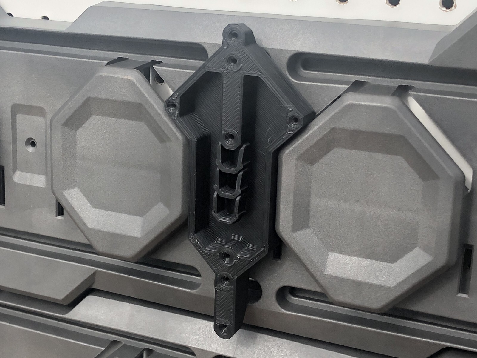 Small Ryobi Charger Holder for Ryobi Link Wall Rail garage organizer w/wire clip