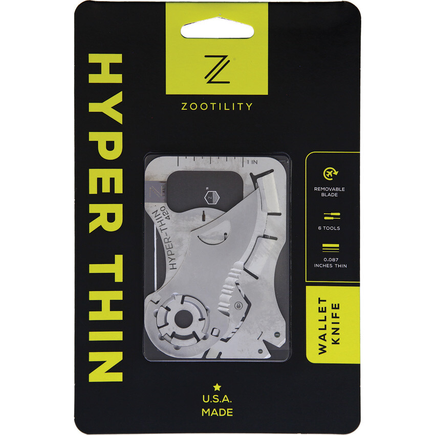 New Zootility Hyper Thin Wallet Knife HYPER THIN KNIFE