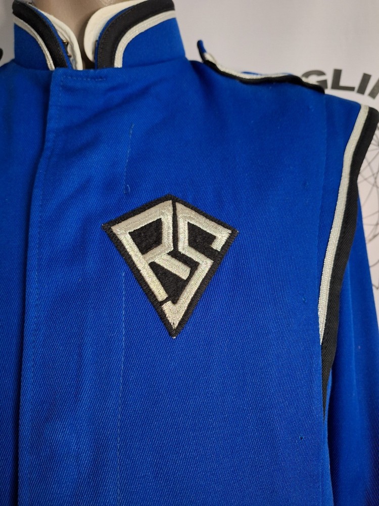 Blue. Black, and Silver Marching Band Jacket Size 40 Long - Authentic