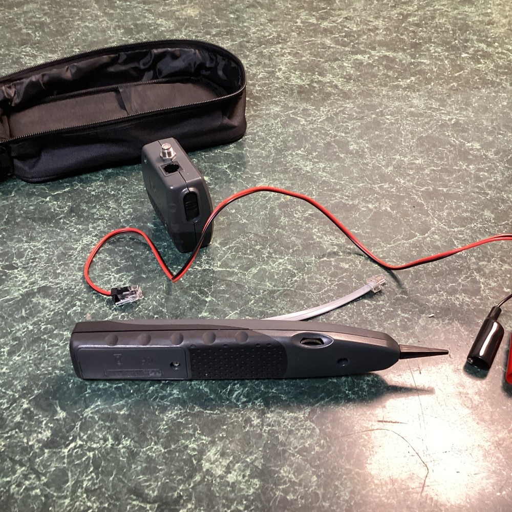 Ideal Tone Generator with Amplifier Probe Case Cables, Ethernet Fox & Hound Tool