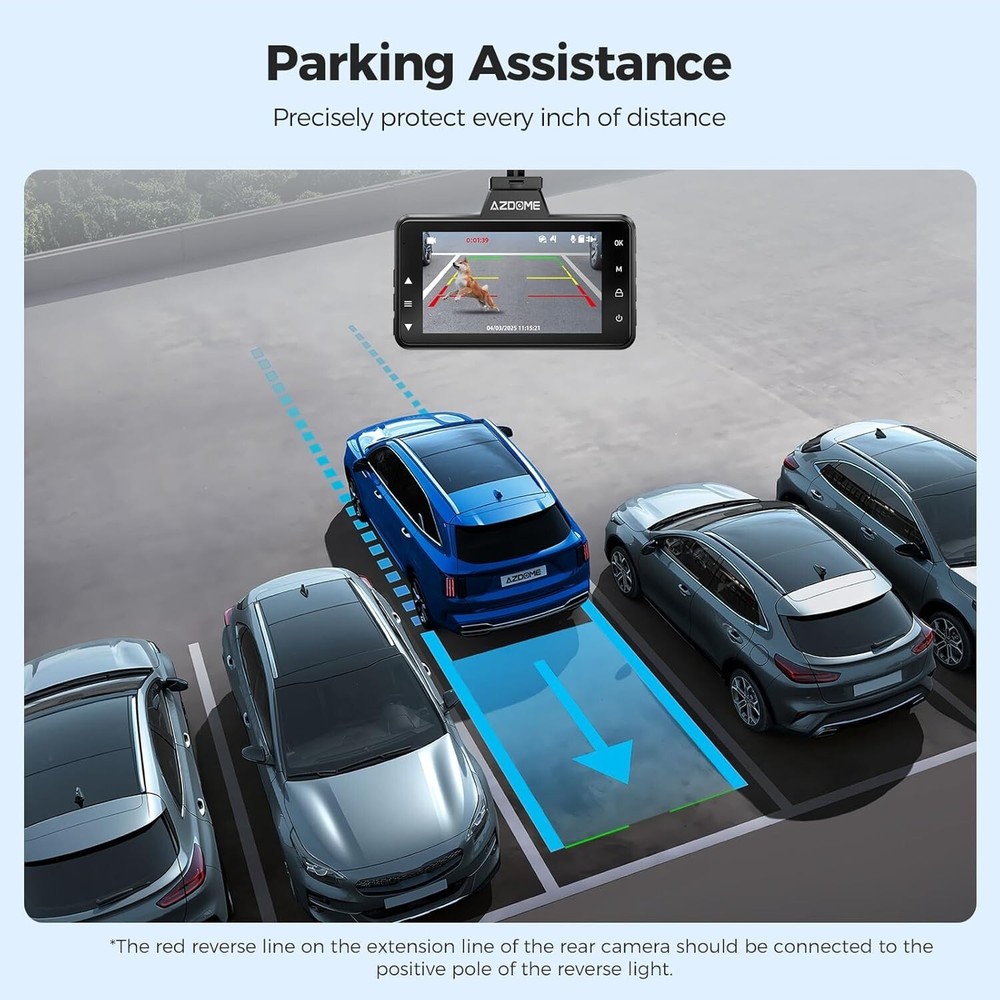 High-Performance M01 Dual Dash Cam: Front and Rear Recording, Easy Install