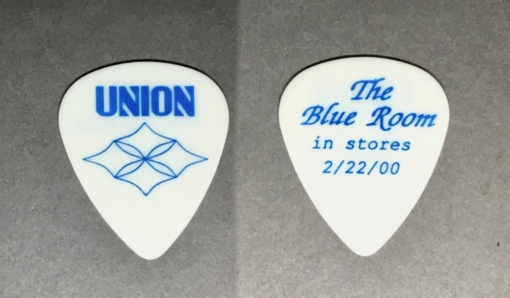 💙RARE - UNION (Bruce Kulick John Corabi) Blue Room Indy 2000 promo guitar pick!