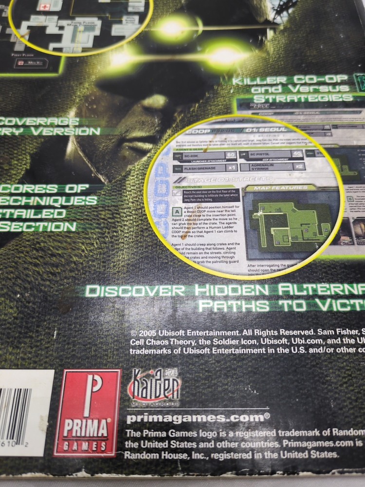 Splinter Cell Chaos Theory Tom Clancys Strategy Guide Book