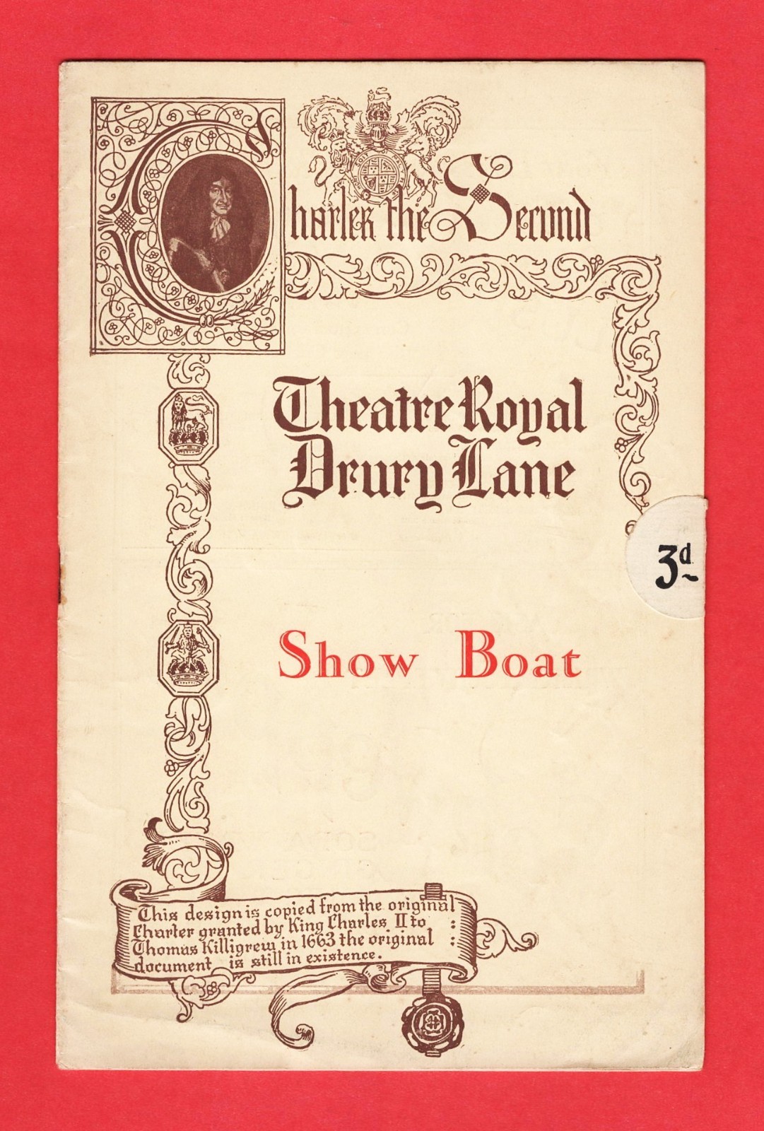 Paul Robeson "SHOW BOAT" Edith Day / Jerome Kern / May 1928 London Playbill
