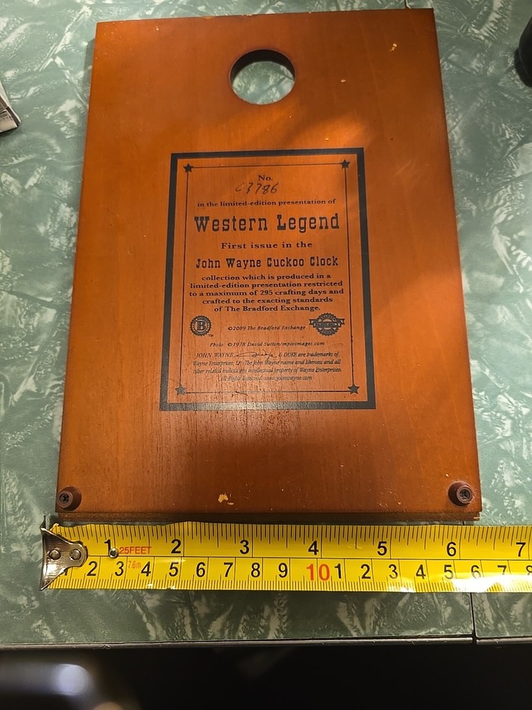 Back For A John Wayne Cuckoo Clock