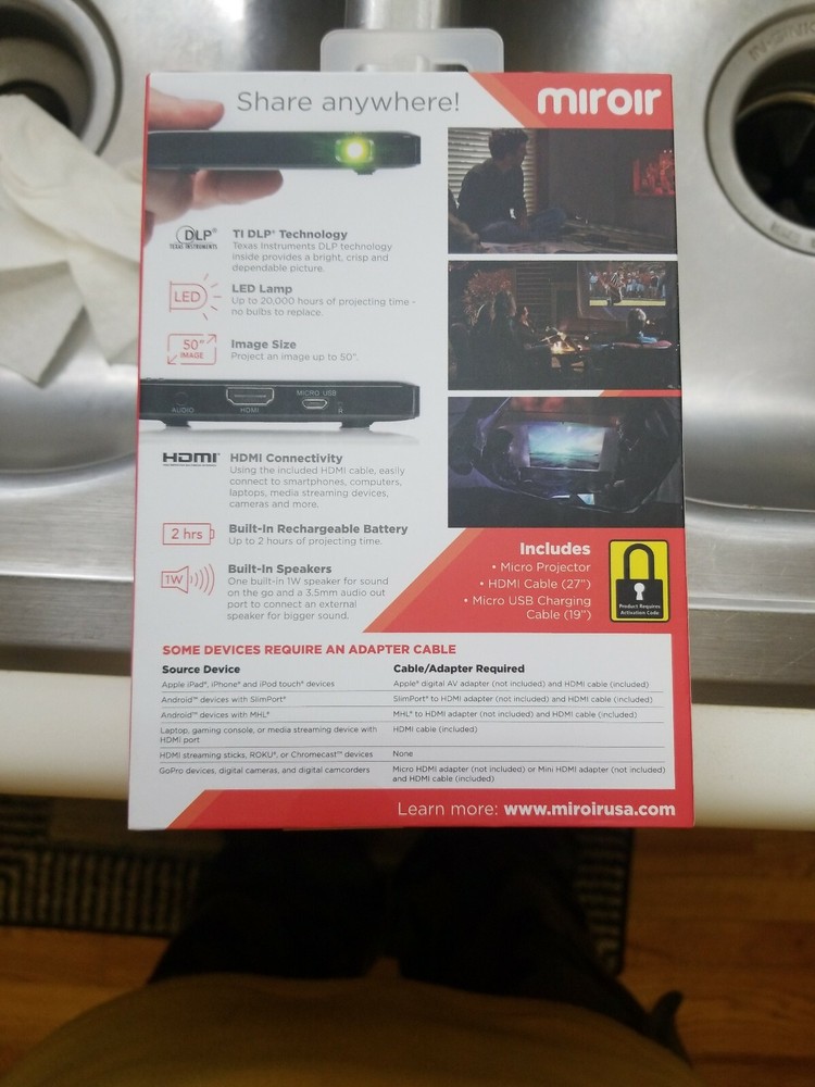 MIROIR MICRO PROJECTOR M20 BRAND NEW