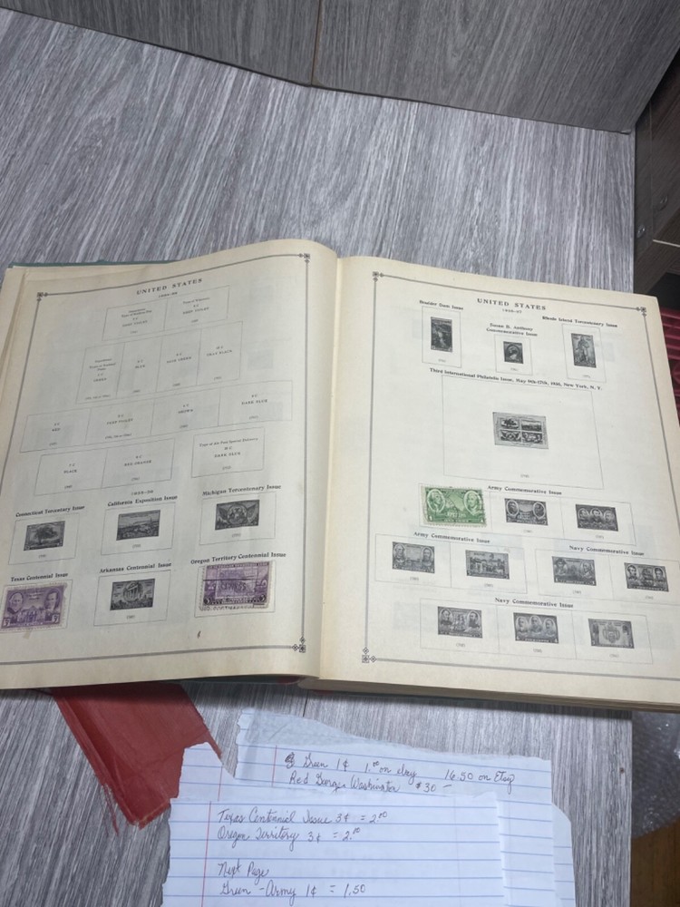 Scott International Postage Stamp Album Junior Edition 870 Stamps Vintage 1939