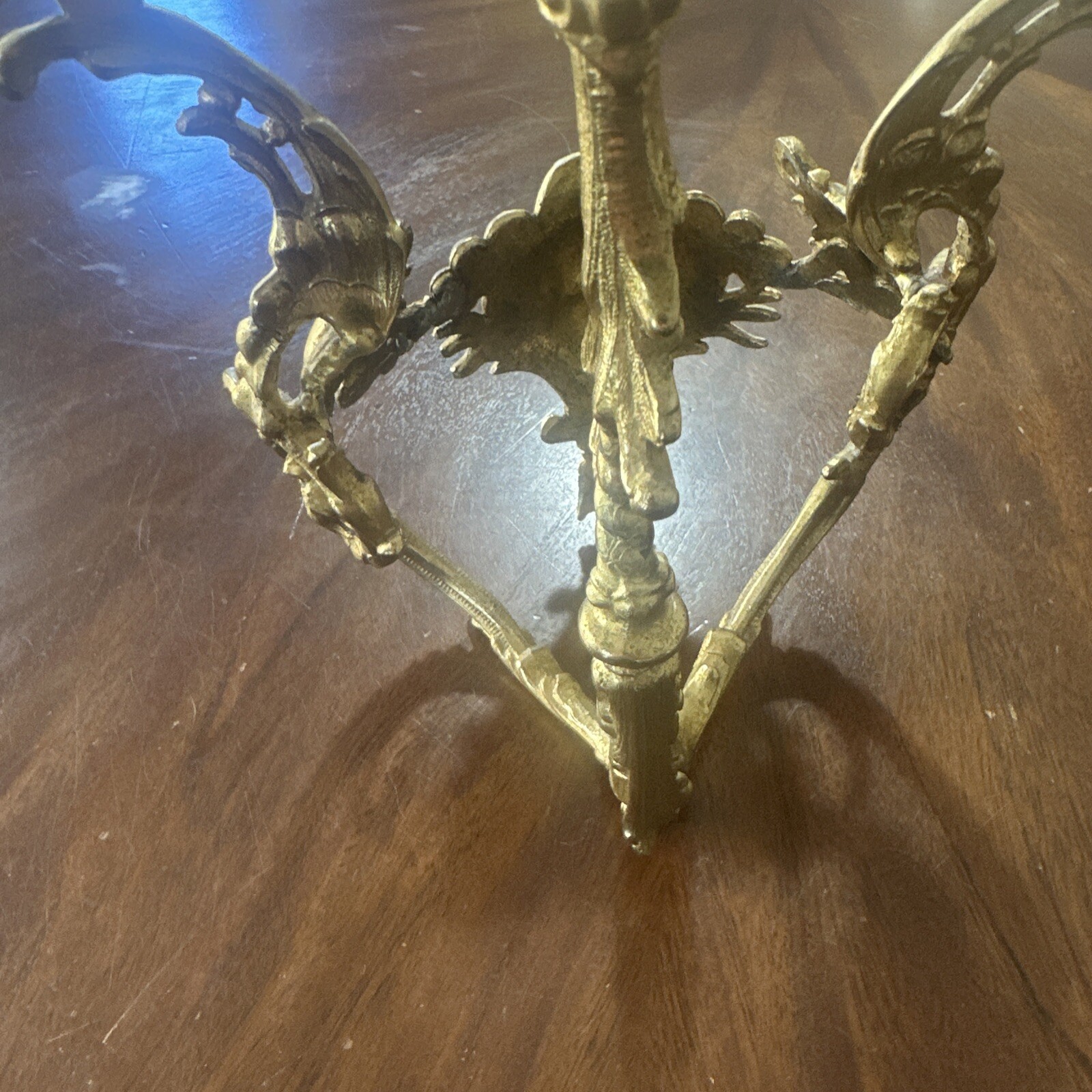 Vintage Brass Victorian Wine Holder Jesus Head