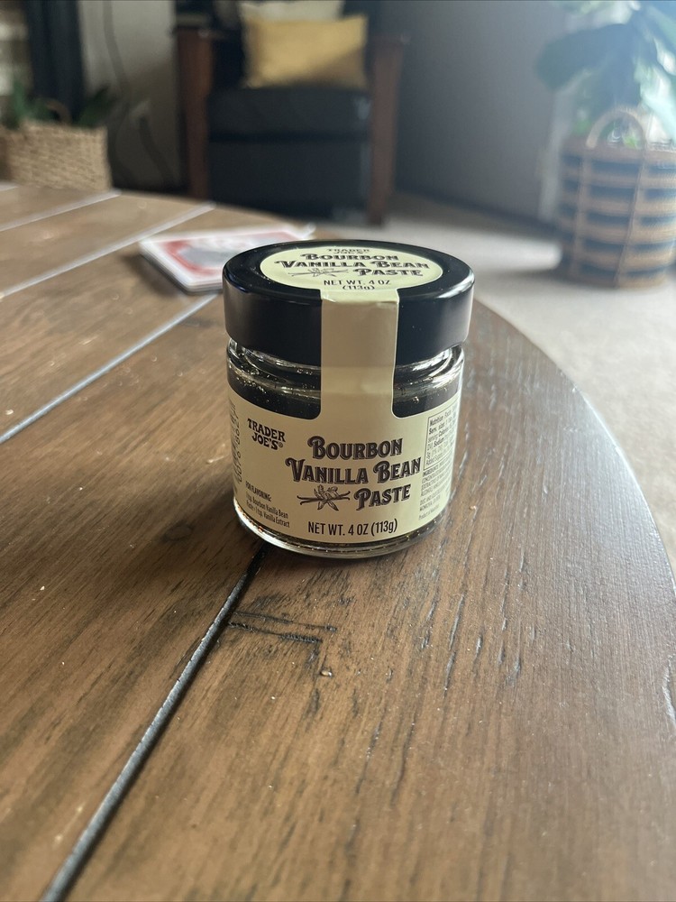 Trader Joe’s Bourbon Vanilla Bean Paste 4 oz Each Glass Bottle