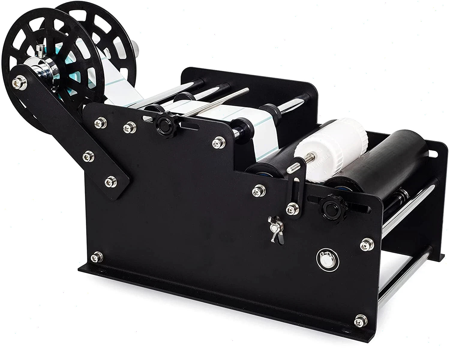 Manual Labeling Machine MT30 Label Maker Printer Round Bottle Label Applicator