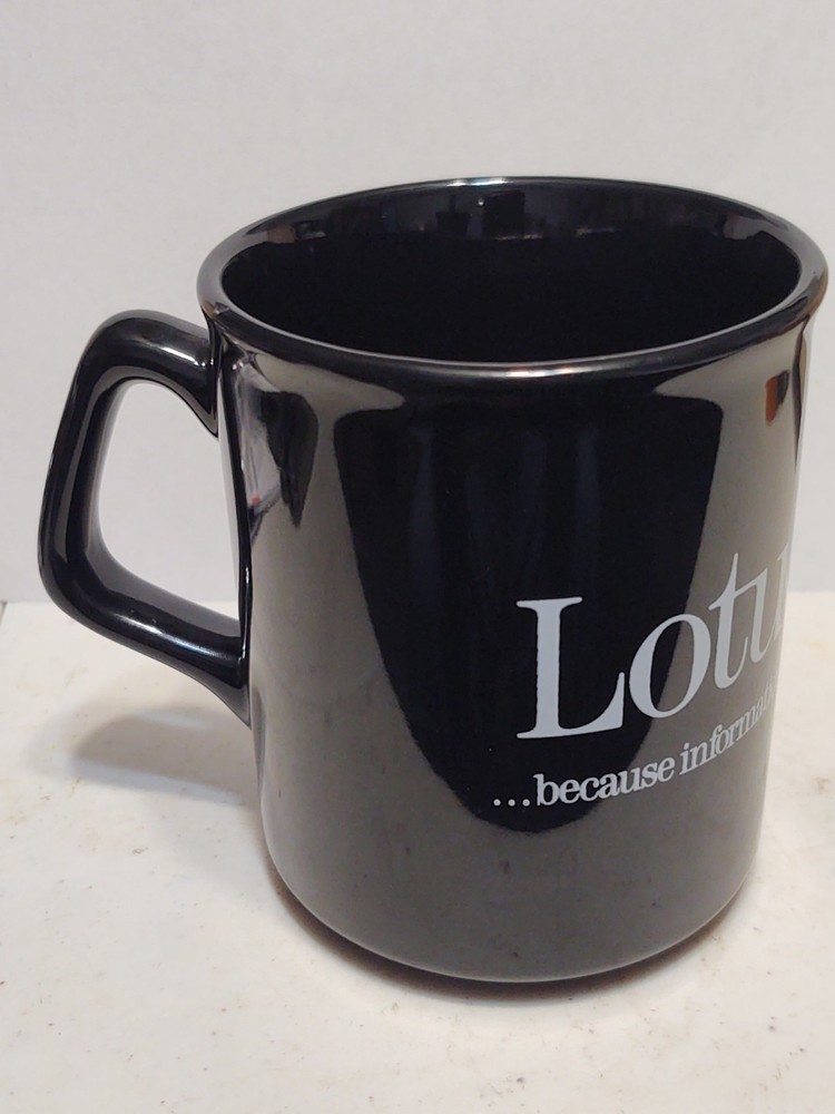 Lotus Notes Ceramic Coffee/Tea Mug Cup Vintage 1990s