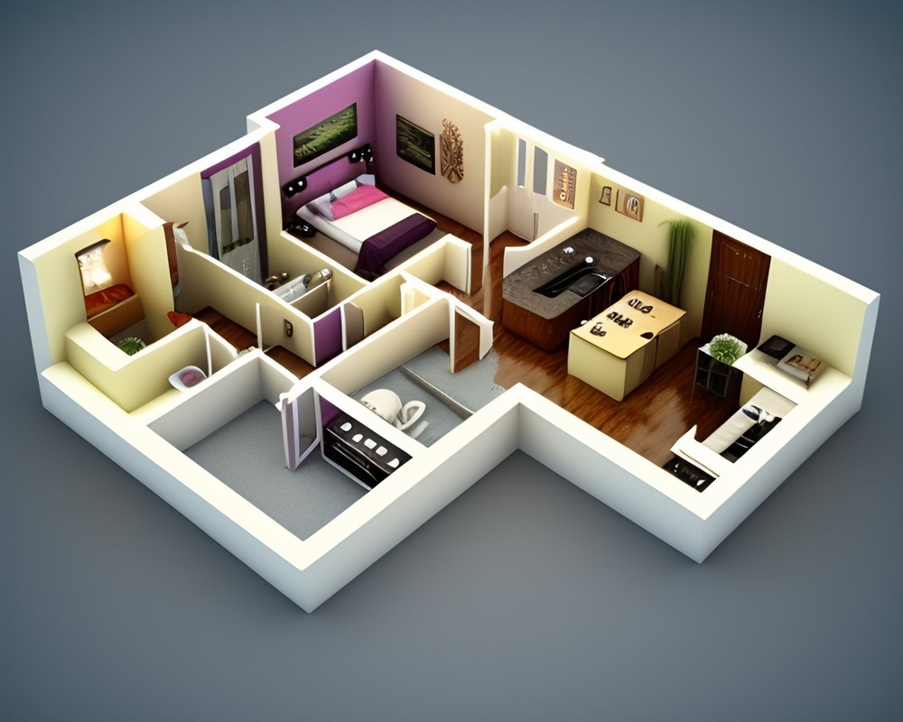 Design 3D Floor Plan Model Design