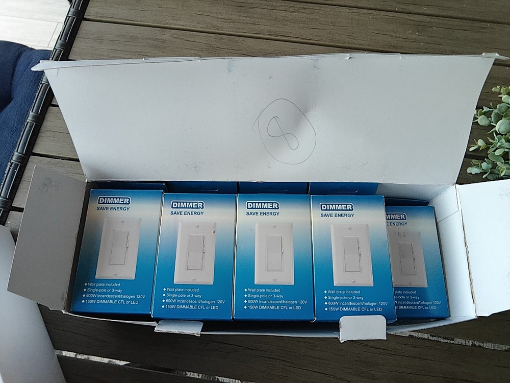 New WEBANG Dimmer Electrical Light Switch 9 Pack