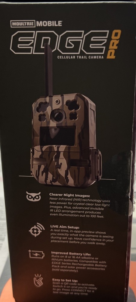 Moultrie Mobile Edge Pro Cellular Trail Camera - MCG-14080 camera only