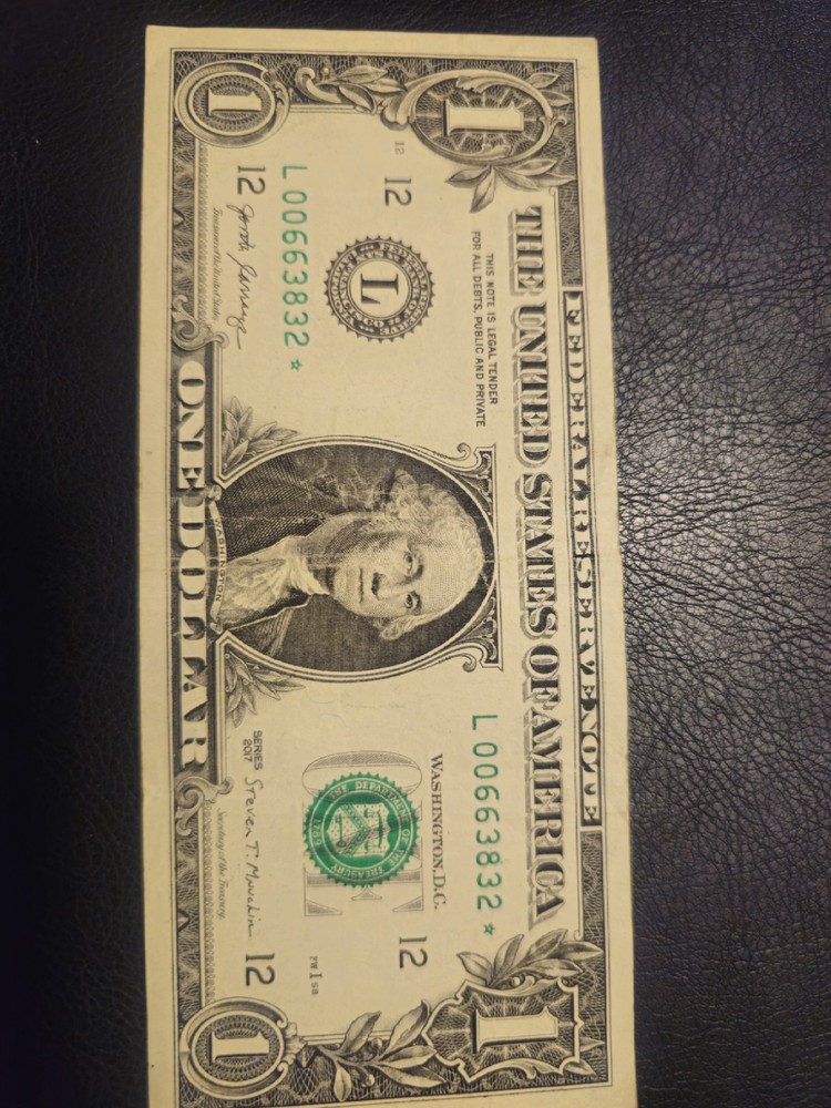 2017 $1 STAR NOTE  *RARE SERIAL #*