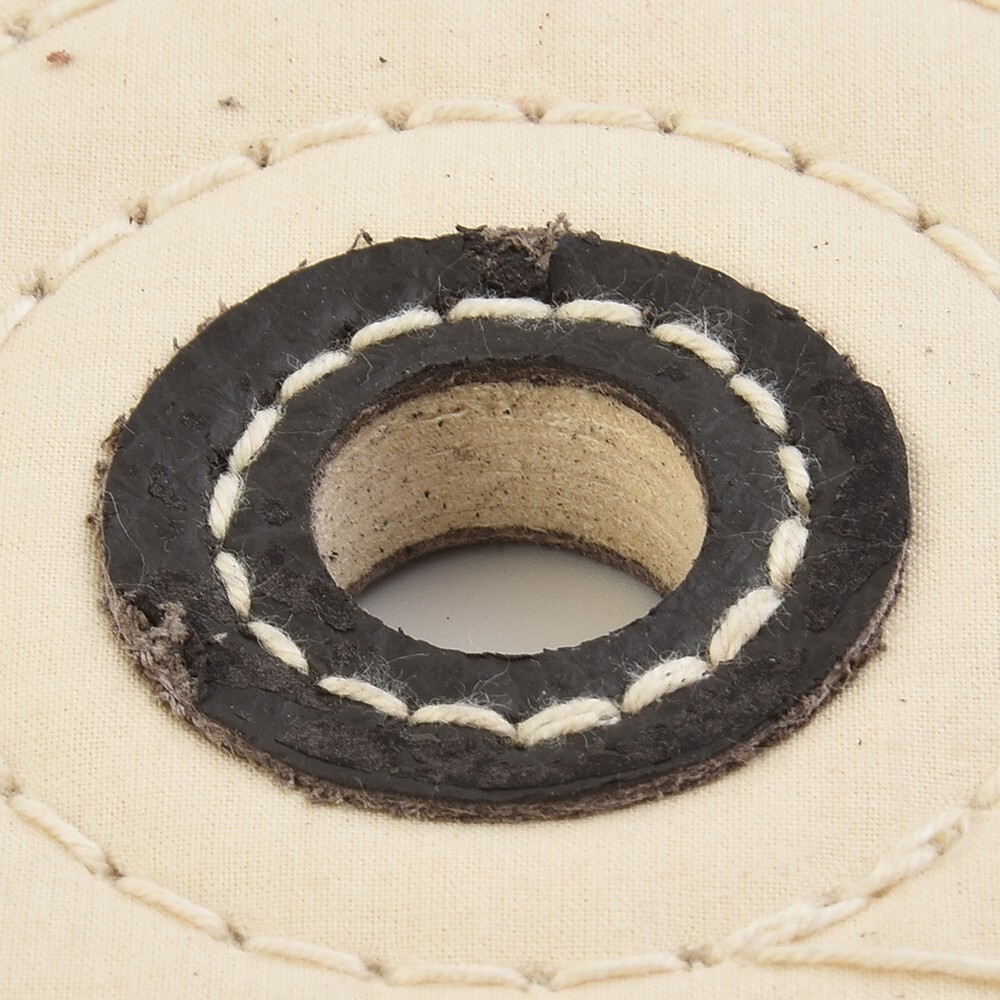 6 Flannel Buffing Polishing Wheel Disc 1/2 Arbor Buffer Grinder White Pad