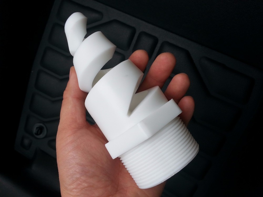 1 pc 2 " BSPT 2" DN50 Polypropylene PP Spiral Cone Spray Nozzle