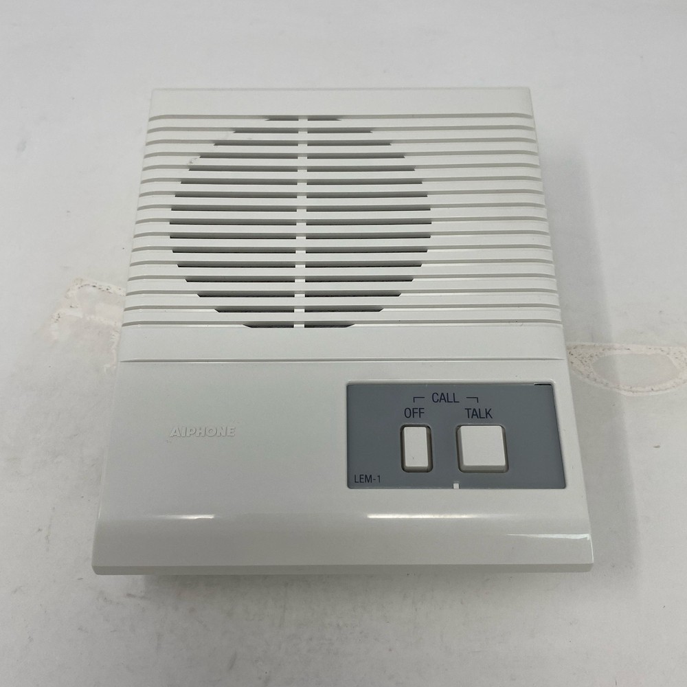 Aiphone LEM-1 1-Call Master Intercom, White Open Voice 6V DC