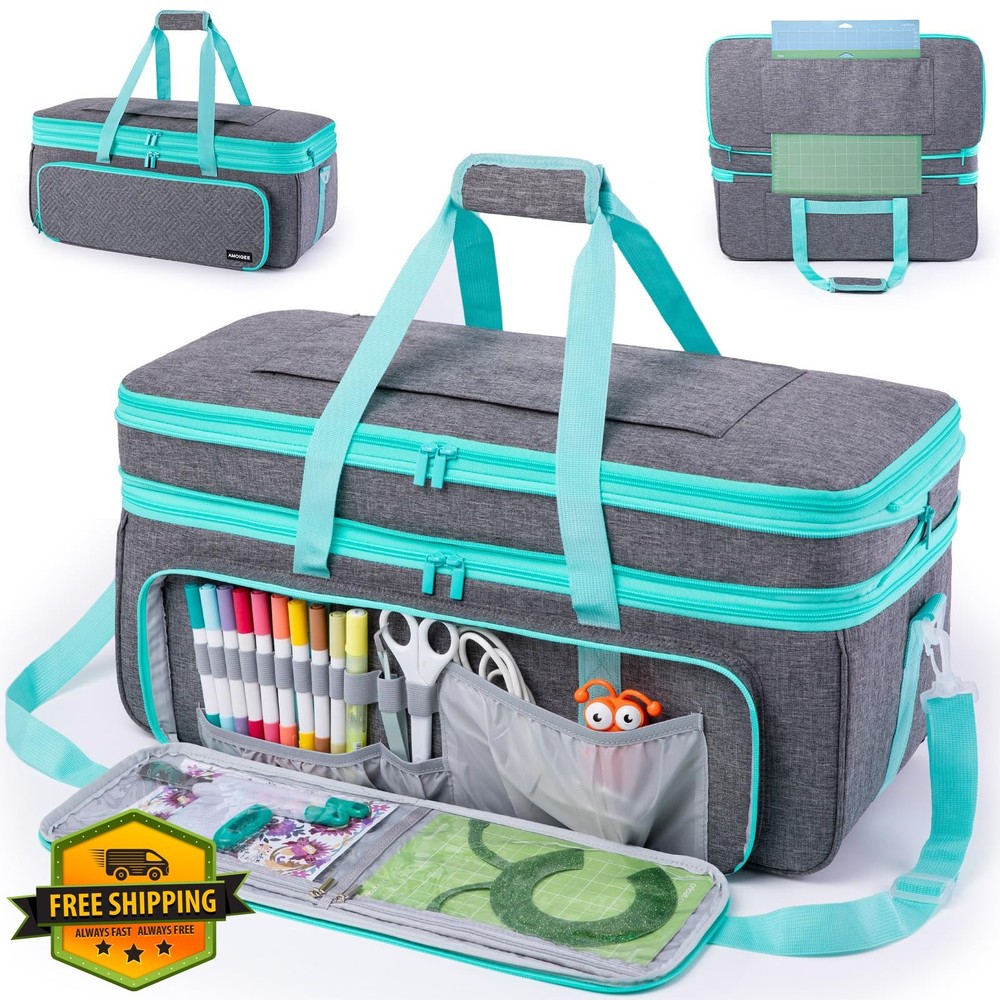 AMOIGEE Cricut Maker Explore Carrying Case Storage Bag Accessories